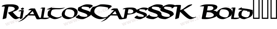 RialtoSCapsSSK Bold字体转换